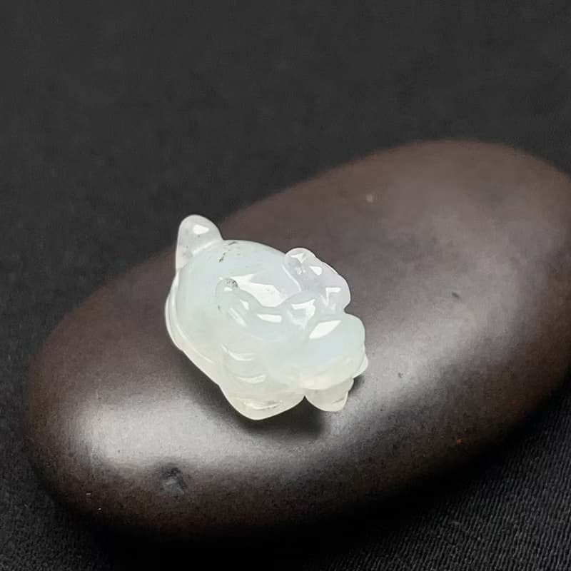 冰種翡翠龍龜 | 天然緬甸玉翡翠A貨