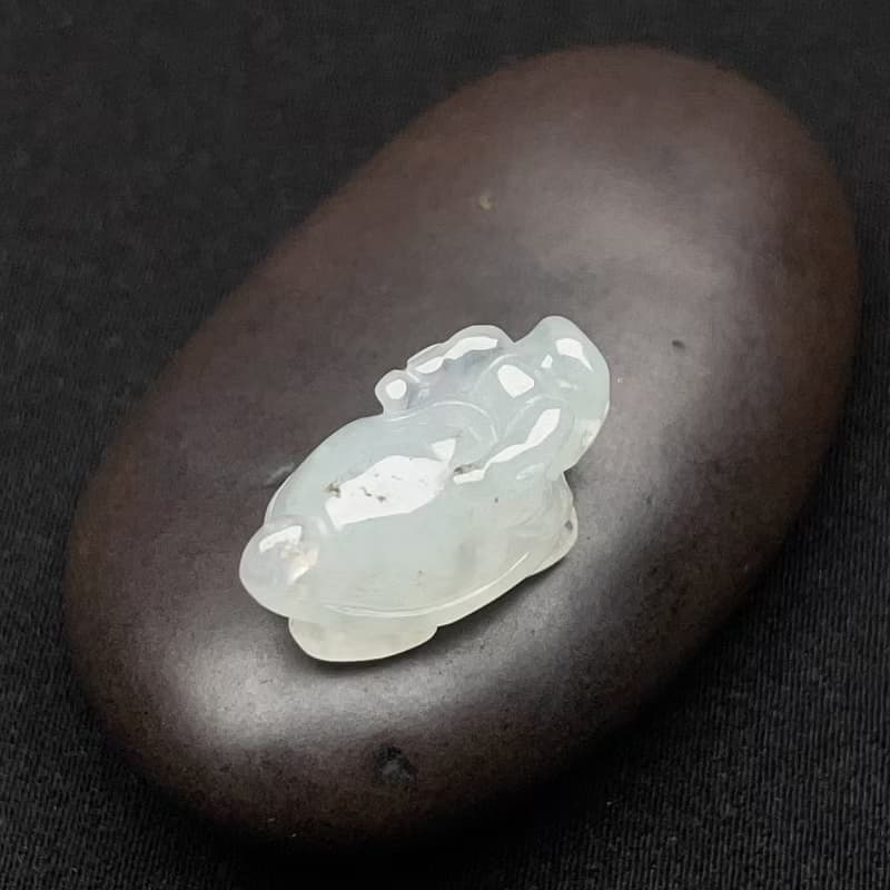 冰種翡翠龍龜 | 天然緬甸玉翡翠A貨