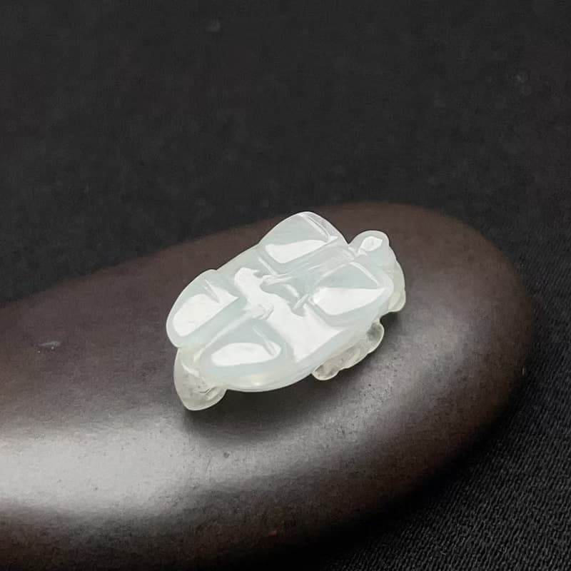 冰種翡翠龍龜 | 天然緬甸玉翡翠A貨