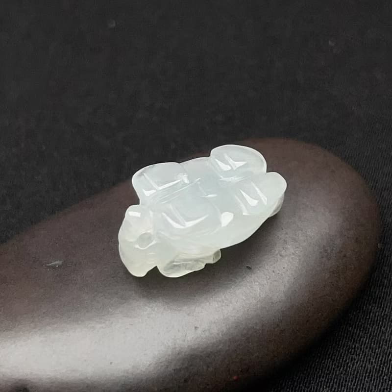冰種翡翠龍龜 | 天然緬甸玉翡翠A貨