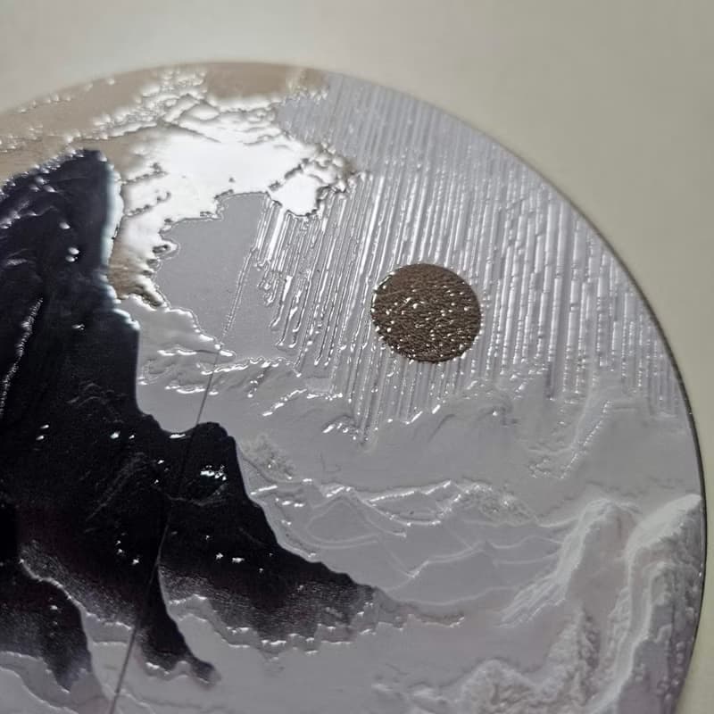 掌中山水 晶雕陶瓷吸水杯墊