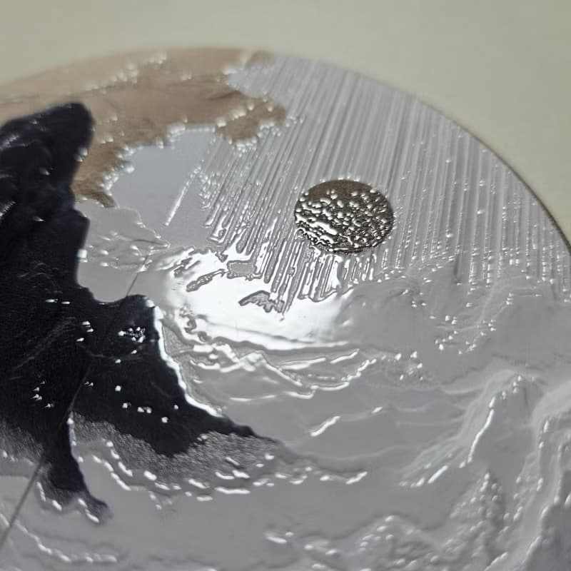 掌中山水 晶雕陶瓷吸水杯墊
