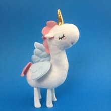 獨角獸發條公仔 - 藍翅小白