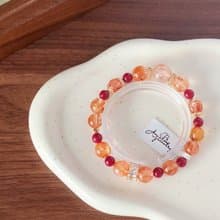 Amelia Jewelry丨摩羯座丨收藏級血砂膠花原創設計手鍊丨星座手鍊