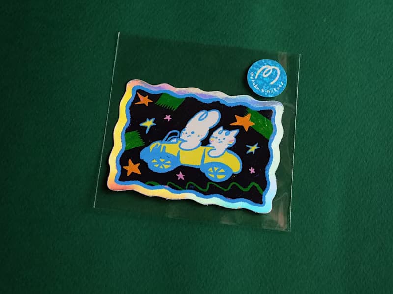 Escape Blue Planet 防水鐳射貼紙 | Waterproof Laser Sticker