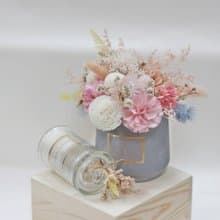 【花舞精靈】精油蠟燭製作*桌花