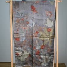 【記憶有限】EcoPrint 花葉移印 圍巾/掛畫