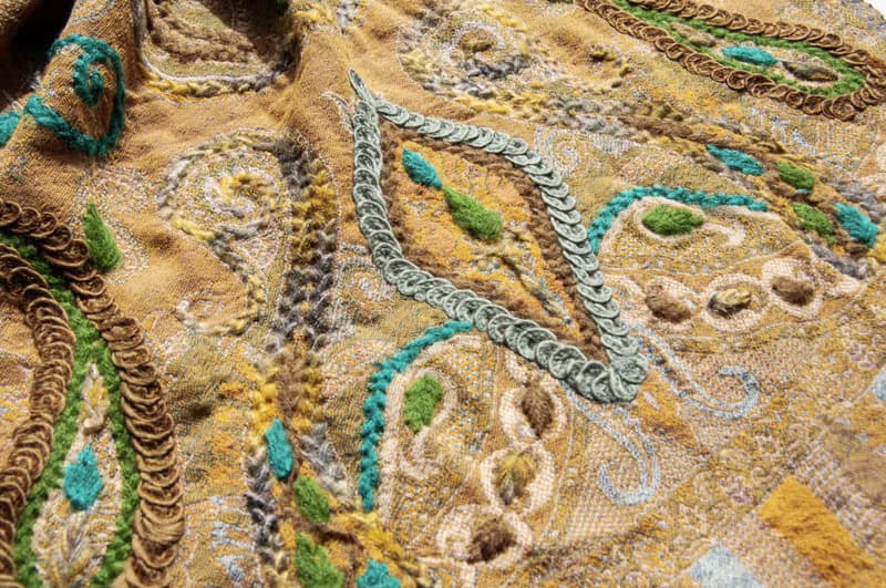 喀什米爾Cashmere/水煮羊毛披肩/針織圍巾/刺繡圍巾/羊絨披巾-花