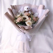 【奶茶熊】情人節/七夕/永生花/乾燥花