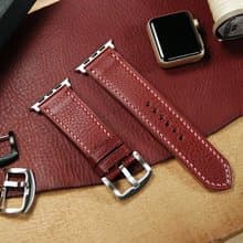 【聖誕節優惠中】MinervaBox摔花皮 applewatch錶帶-酒紅色