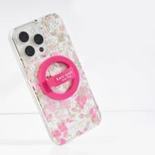 【kate spade】MagSafe 手機彈性指環  魅力粉