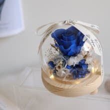 (燈款) 湛藍-永生花玻璃花球