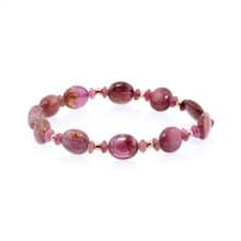 寶麗金珠寶-天然紅色糖果碧璽手鍊