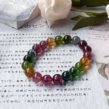 【一物一圖】老礦冰透9mm色標碧璽 電氣石手鍊