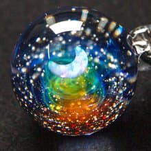 【原創宇宙琉璃項鍊】日本銀河玻璃吊墜聖誕星空送禮生日飾品禮物