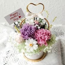 【Vivian】康乃馨/母親節/永生花/盆花/桌花
