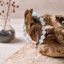 預購Pure 925純銀花語海藍寶香薰精油手鍊