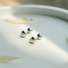 砰砰愛心耳環 抗過敏醫療鋼 轉珠耳環 可佩戴洗澡