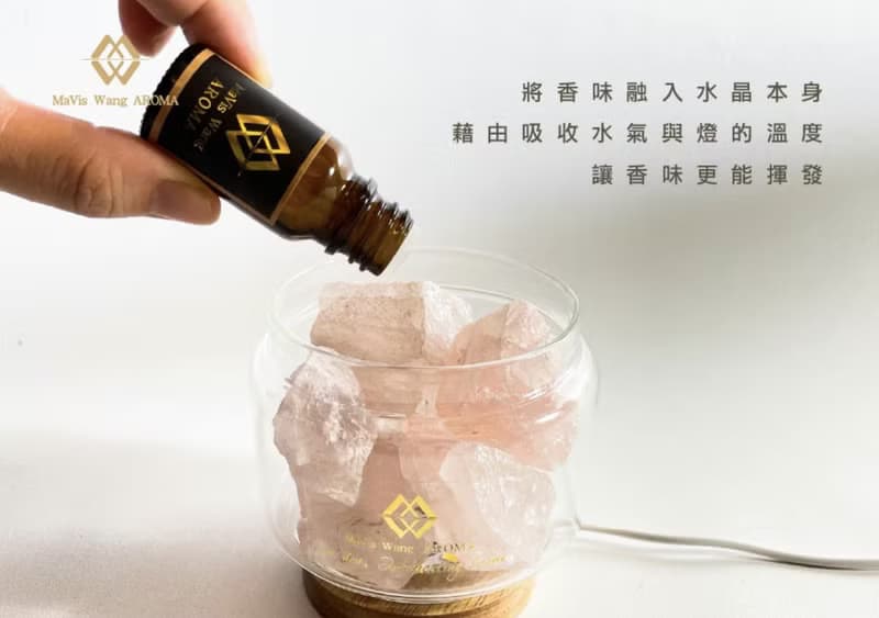 全新 浪漫水晶夜燈擴香組