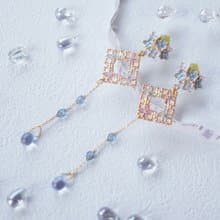紫陽花としずくのピアス/イヤリング