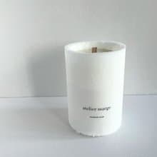 fragrance candle granité homme blanc