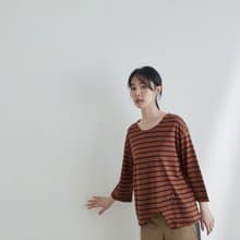謎題答案拼接七分袖上衣-喬治
