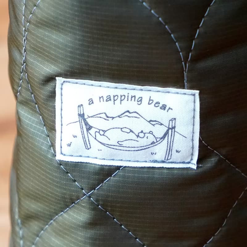 Ecorip × Napping Bear 保冷ボトルホルダー 保冷 保温 軽量 撥水 丸洗い可能 折り畳み可能 バッグインバッグ 水筒 日本製