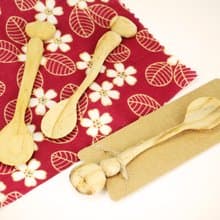 蘋果小木匙--攪拌匙--木刻--純手工--手作