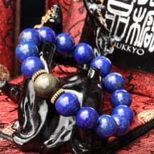 天然精品青金石手珠 12mm 黑曜石 手串 玉石 串珠設計 父親節禮物