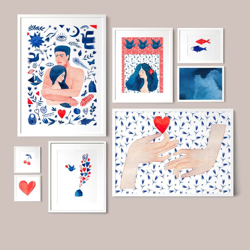 【數位】愛情印刷海報牆面畫廊牆面藝術 JPEG 數位版