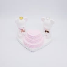 皇冠蝴蝶結墜飾小熊禮盒擴香石組-情人節-婚禮-婚房布置-生日禮物