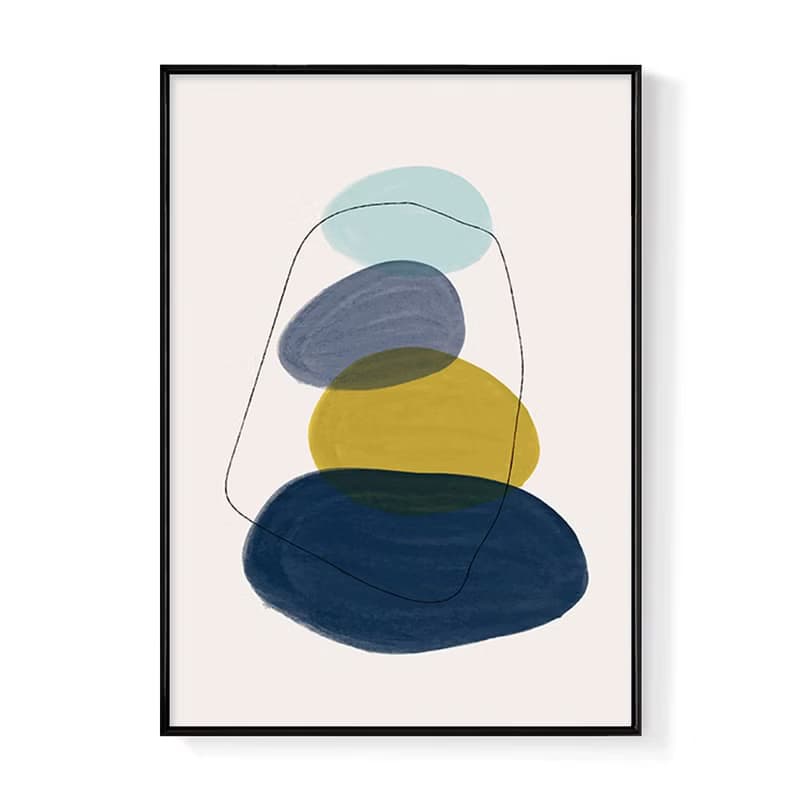 幾何 • 堆疊I - 抽象掛畫/文青海報/簡約設計/民宿裝飾/臥室掛畫