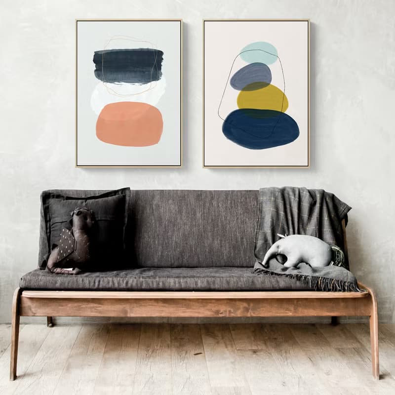 幾何 • 堆疊I - 抽象掛畫/文青海報/簡約設計/民宿裝飾/臥室掛畫