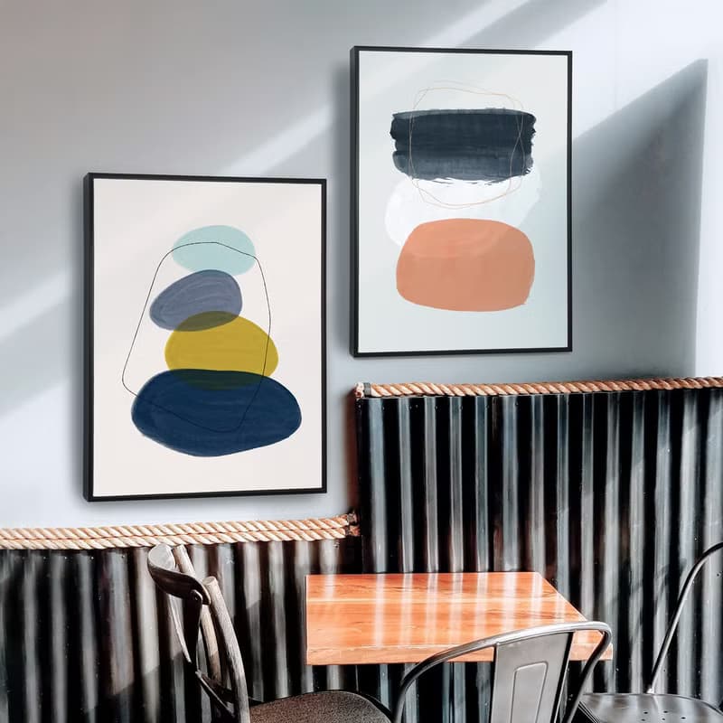幾何 • 堆疊I - 抽象掛畫/文青海報/簡約設計/民宿裝飾/臥室掛畫