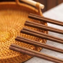 Islandoffer島嶼製作 實木黑胡桃木筷子5對 木系餐具 (一套)