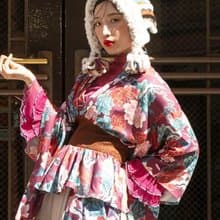 【熱門預購】斯拉米亞東洋風綁帶上衣 (二色) COT-5310