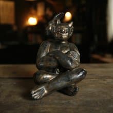 三重邪惡惡魔 (雕塑 陶瓷 收藏)