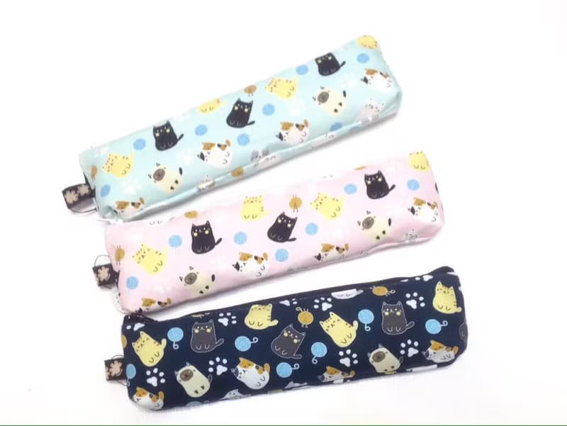 大食怪環保收納袋-可愛貓(藍綠色)