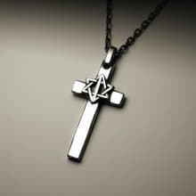 鏤空星星十字架項鍊
