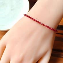 赤心守念 天然紅尖晶石手鍊 純淨能量 簡約設計