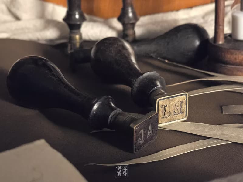 法國  木柄黃銅字母封蠟章系列 | 朝洋選物