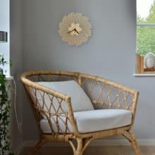 Supernova 天然 - 手工製天然木鐳射切割掛鐘