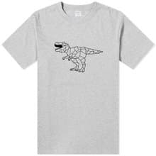 Dino Geometric T Rex 短袖T恤 灰色 幾何恐龍暴龍插畫禮物