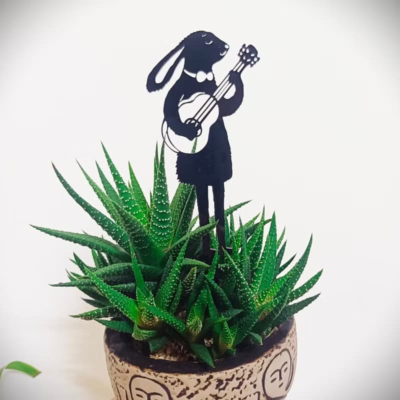 角落小劇場/趣味植栽造型裝飾/動物搖滾大明星系列共4款/療癒小物