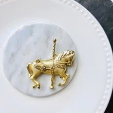 Vintage Carousel Horse Brooch