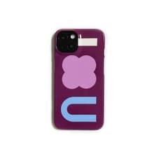 I Clover U iPhone Case (dark magenta)