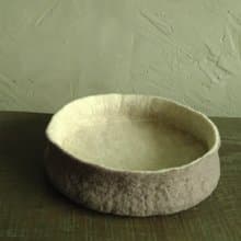 羊毛氈藕灰手工器皿/置物盤