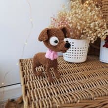 Chihuahua Pocket miniature toy.Gift for dog lover.Interior toy.Replica dog sculp