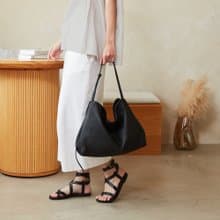 Everyday Hobo Bag單肩HOBO包(荔枝紋牛皮)-側背包/斜背包/真皮包