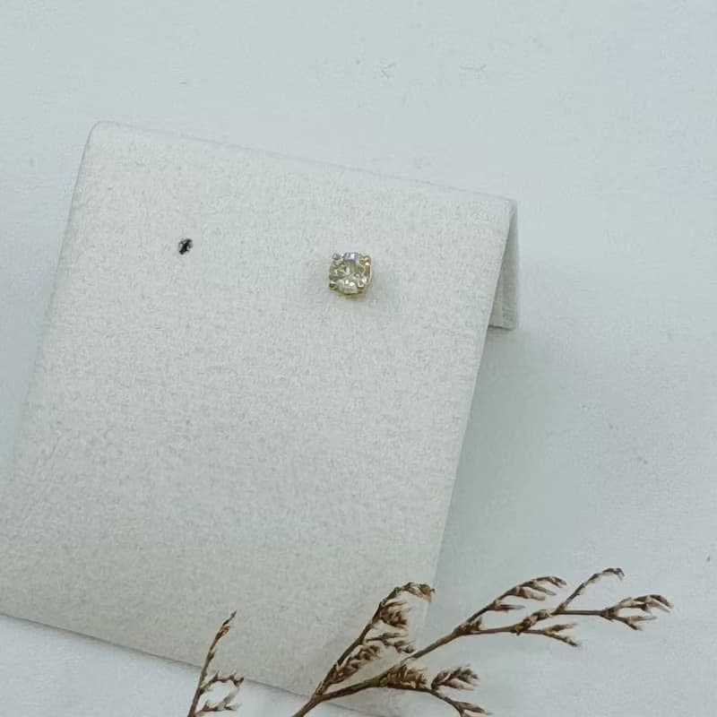 piercing鎖珠鑽石耳環